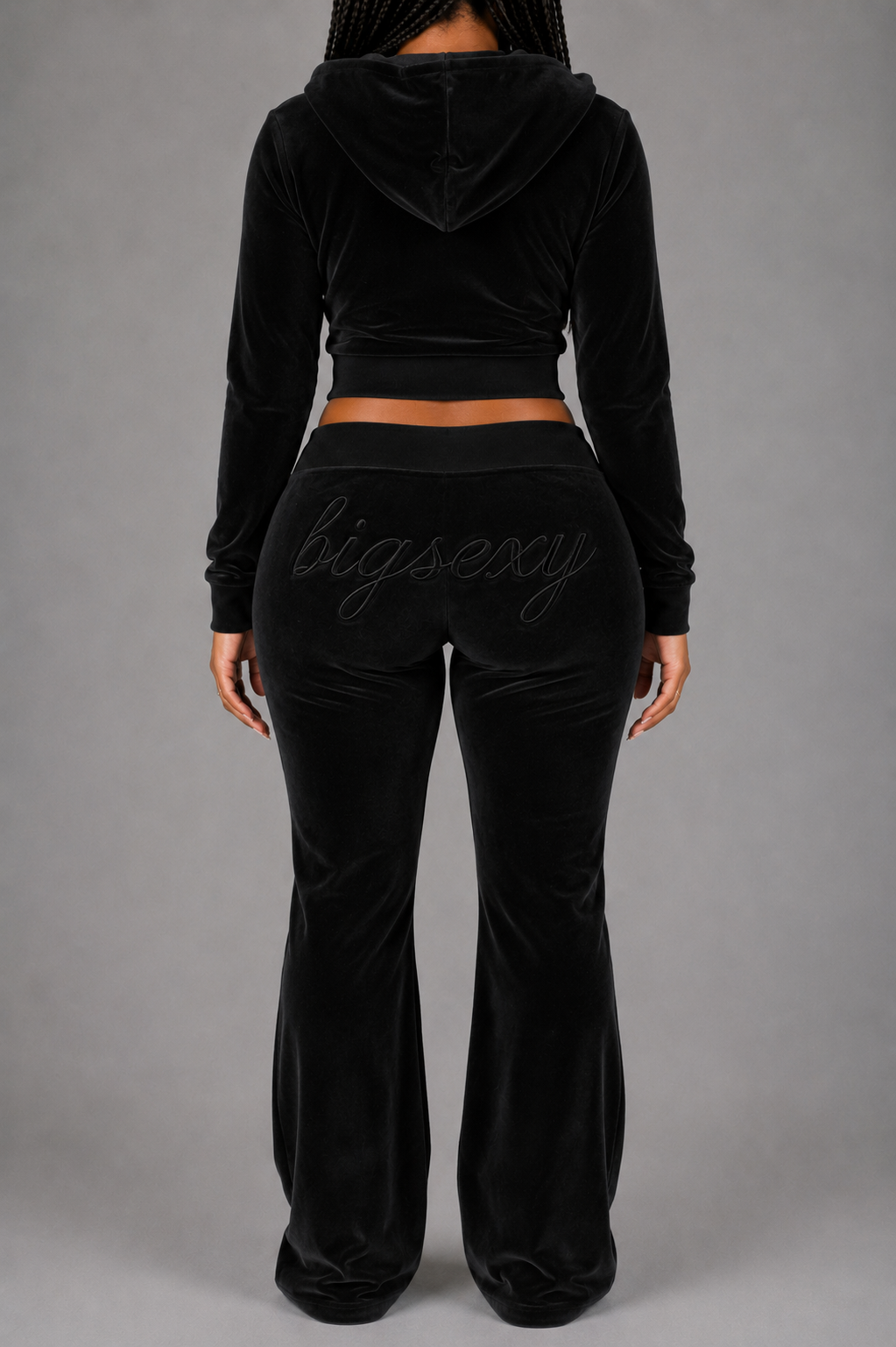 BigSexy Black Tracksuit Velour Bamboo